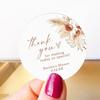 100pcs Personalised Wedding Favour Labels, 1.2 Inch Thank You Stickers, Customizable Name and Date for Invitation Envelopes Seals, Round Tag for Party Gifts Baking Packaging view 4