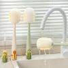 1/2 Pcs 5-in-1 Bottle Cleaning Brush (Multifunctional) for Cup Lid Cleaning & Home Kitchen Tasks (2, Green) view 4
