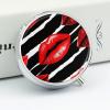 Red Lips Kiss Pill Box 3 Compartment Portable Pill Case for Pocket Purse Medicine Organizer Travel Medication Container Holder to Hold Vitamins, Medication, Fish Oil and Supplements view 4