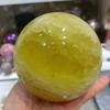 CQMLWSDNW Stone Yellow Quartz Crystal Ball, Home Office Decoration Aquarium(Size:50-100g) view 1