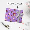 DIYKST Personalized Christmas Wrapping Paper with Photo Face Custom Wrapping Paper Xmas Wrap Papers Rolls Customized Funny Picture Christmas Birthday Gift for Girls Boys Men Women 58"x 23" view 3