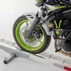 Aluminum Motorcycle Hitch Carrier with Loading Ramp, 400 lbs Dirt Bike Hitch Mount Rack, Lightweight & Rust-Resistant Aluminum Hauler with Anti-Rattle Stabilizer Fits 2" Receiver for SUVs & Trucks view 4