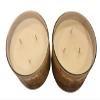 2 Pack Set of Bath and Body Mahogany Aple 3-Wick Candle Large 14.5 Oz Made with Essential Oils view 1