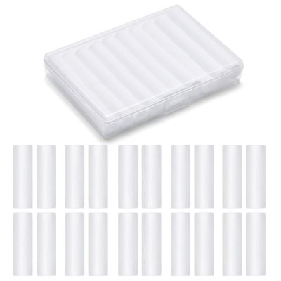 ACSKD 20 Pack Aligner Chew for Invisalign,Soft Silicone Aligner Trays Seaters, Orthodontic Chompers Aligners Accessories (White)