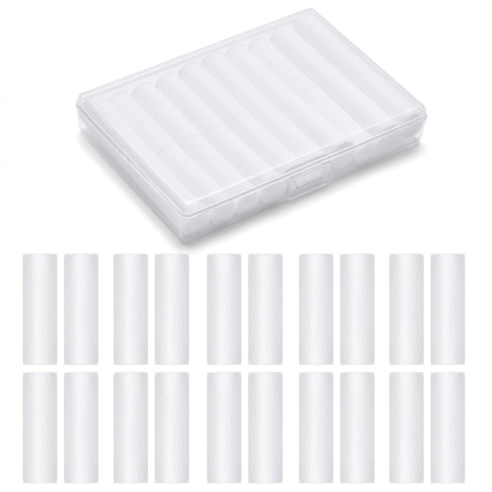 ACSKD 20 Pack Aligner Chew for Invisalign,Soft Silicone Aligner Trays Seaters, Orthodontic Chompers Aligners Accessories (White)