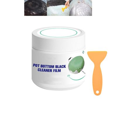 Pot Bottom Black Cleaner Film,Multi-Purpose Pot Bottom Cleaner For Removing Burnt-On Residue From Cookware,Black Cleaning Film for Cookware (1PCS)
