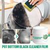 Pot Bottom Black Cleaner Film,Multi-Purpose Pot Bottom Cleaner For Removing Burnt-On Residue From Cookware,Black Cleaning Film for Cookware (1PCS) view 2