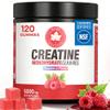GABE SUNNYBEARS Creatine Gummies,(120Count) NSF Certified, 5g Creatine Monohydrate per Serving withTaurine & B12, Raspberry Flavor, for Men & Women view 1