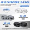 12 PCS Jaw Exerciser for Men & Women, 3 Resistance Levels, BPA Free Silicone Jaw Trainer, Helps Define Jawline & Tone Facial Contours, Jaw Toner for Beginners, Intermediate & Advanced Users view 3