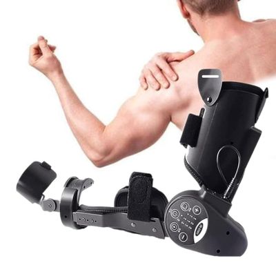 DKDZZXHUS Elbow Joint Rehabilitation Device, Electric Arm Flexion and Extension Trainer, Elbow Protector, Flexible Wrist and Elbow Joint Support Frame (Left)