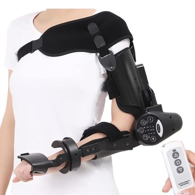 Electric Elbow Joint Rehabilitation Device, Wireless Smart Button Control, Elbow Joint Trainer for Stroke Hemiplegic Patients. (Left )