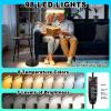 10X 30X Floor Magnifying Glass with Light and Stand, 98 LED Adjustable Floor Lamp Magnifying, 2 in 1 Lighted Magnifiers for Close Work Sewing,Crafts,Hobbies, Reading (5.12in) view 4