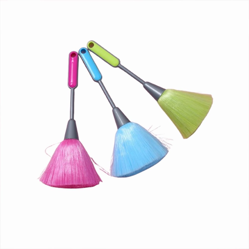 3Pcs Fluffy Microfiber Fine Kitchen Duster, Laptop Keyboard Brush, Computer Screen Cleaning Tool, Mini Dust Removal Stick(Pink+Green+Blue).
