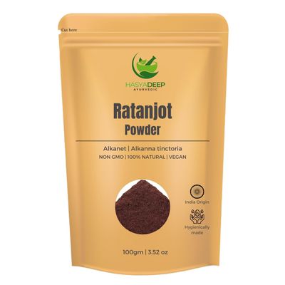 Hasyadeep Ratanjot Roots Powder | Alkanna tinctoria | Lal Jadi | Alkanet/Dyers Bugloss (200gm/7.05oz)