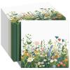 Yungyan 100 Pcs Wildflower Napkins Spring Floral Paper Napkins 6.5 x 6.5 Inches Disposable Flower Cocktail Paper for Wildflowers Baby Shower Wedding Birthday Picnic Camping Party Supplies view 1