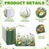 Yungyan 100 Pcs Wildflower Napkins Spring Floral Paper Napkins 6.5 x 6.5 Inches Disposable Flower Cocktail Paper for Wildflowers Baby Shower Wedding Birthday Picnic Camping Party Supplies view 3