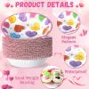 100 Pcs 16 oz Valentine's Day Paper Bowls Party Supplies Disposable Valentines Candy Conversation Heart Dessert Snack Bowl Dialogue Love Heart Decorations Favors for Wedding Soup Hot Cold Salad Cereal view 4