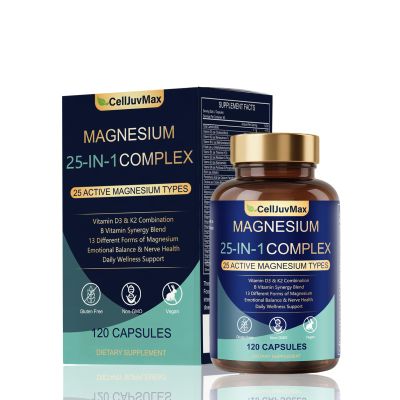 25-in-1 Magnesium Complex | Multi-Form Absorbable Blend for Daily Nutritional Support, 120 Vegan Caps (1)