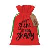 Ouyniei Not Slim Kinda Shady Christmas Gift Bag Santa Bag With Drawstring view 1