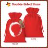 Ouyniei Zen Enso Christmas Gift Bag Gift Sack With Drawstring view 3