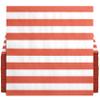 100 Burnt Orange White Stripe Cocktail Napkins 3 Ply Disposable Paper Napkins Party Beverage Bulk Tableware Supplies Fall Thanksgiving Events view 2