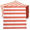 100 Burnt Orange White Stripe Cocktail Napkins 3 Ply Disposable Paper Napkins Party Beverage Bulk Tableware Supplies Fall Thanksgiving Events view 4