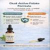 Folinic Acid Drops Kids 800 mcg + L-Methylfolate + B12 +P5P B6 Gentle Methylation Great Taste, Magnesium Glycinate, Vitamin D3 & C Folate Support for Brain,Focus, Mood & Cellular Health 5-MTHF Drops view 4