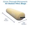 Air Bolster Mini, 12-in Diameter, Biege | Inflatable Sensory Roller for Kids | Core Strength, Balance & Motor Skills Development | Active Play & Clinic Equipment | Includes Pump view 2