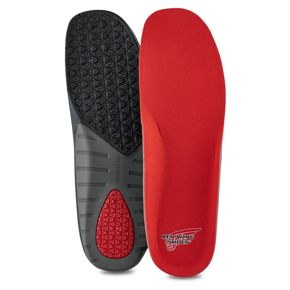 Red Wing Shoes Quadrex Replacement Footbed Insoles, Molded Arch, Gel Heel Pad, 10.5 Medium