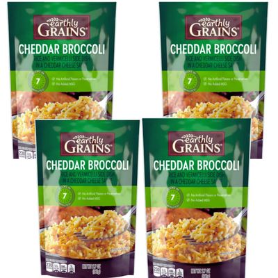 4-Packs - Cheddar Broccoli Rice & Sauce,(5.7 oz Each) Quick, Flavorful Rice Side Dish, Creamy Cheddar & Broccoli Seasoning, Ready in Minutes