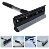 VINTORKY Double-Sided Window Squeegee with Rubber and Microfiber Scrubber Water Scraper for Car Windshield and Home Glass Cleaning Tool view 4