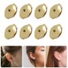 10Pcs/Pack Fashionable Disc Coppers Ear Plugs Distinctive Disc Coppers For Fashion Enthusiasts Stylish Ear Tunnels view 2