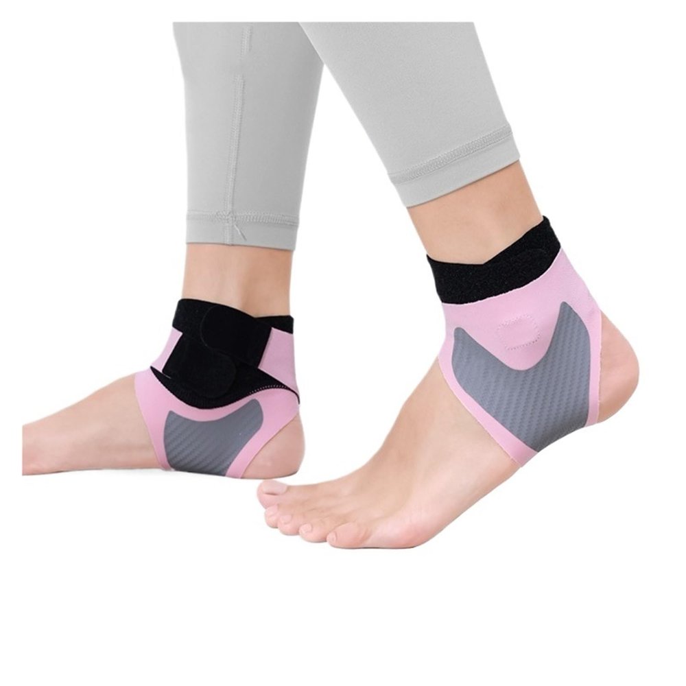 1 Pair Ankle Support Sleeve For Women - Sports Gear For Hiking, Basketball, Running - Anti-Twist, Adjustable Fit(Pink)