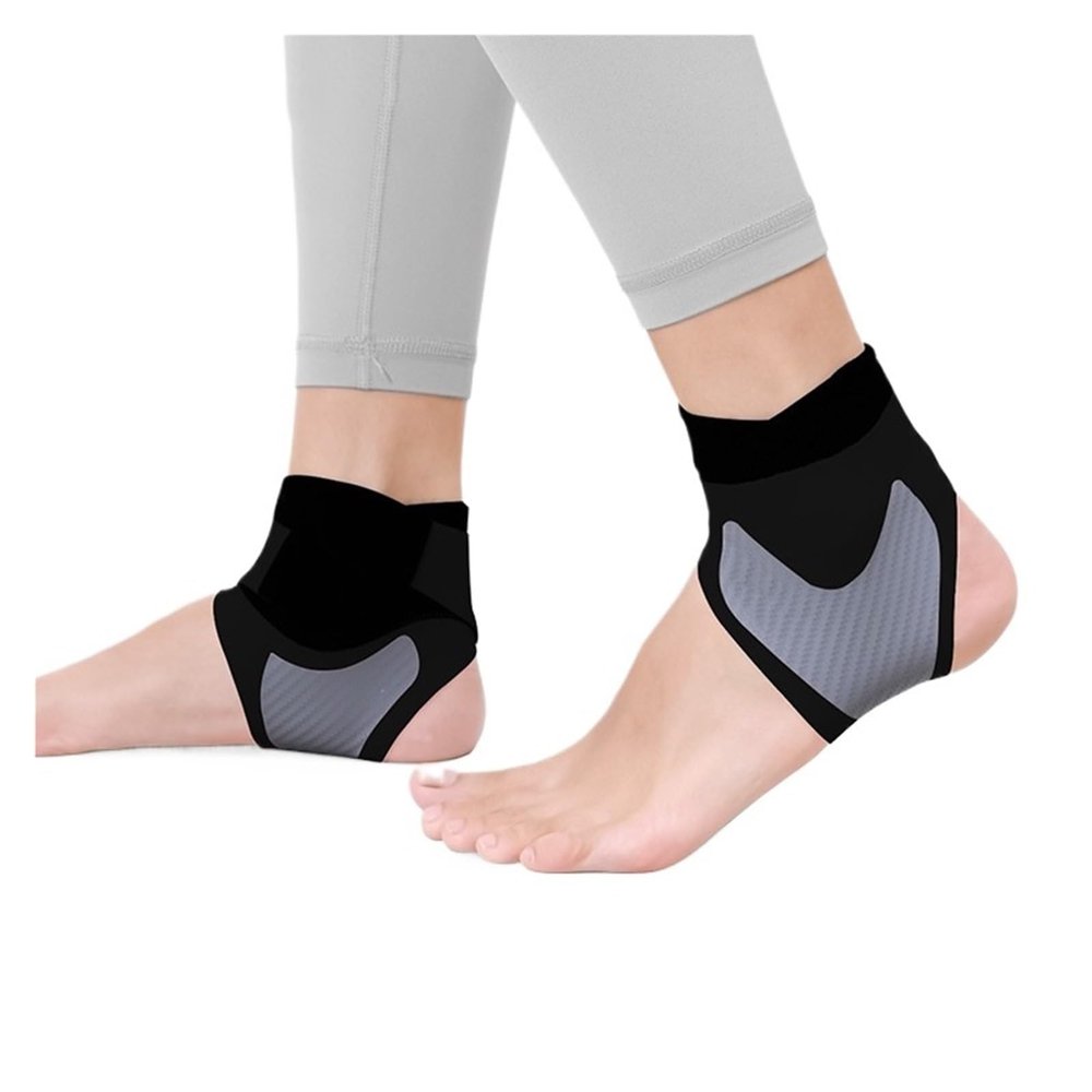 1 Pair Ankle Support Sleeve For Women - Sports Gear For Hiking, Basketball, Running - Anti-Twist, Adjustable Fit(Black)