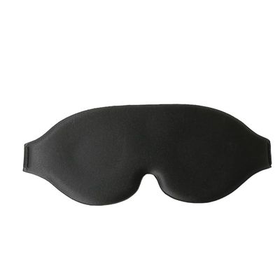 Deep Contoured Eye Cover for Sleeping, Adjustable Sleep Mask with Nose Pad Design, Eye Cover Mask for Sleeping, Yoga, Traveling, Night Mask (Black)
