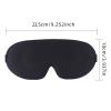 Deep Contoured Eye Cover for Sleeping, Adjustable Sleep Mask with Nose Pad Design, Eye Cover Mask for Sleeping, Yoga, Traveling, Night Mask (Black) view 2