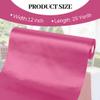 Yamkim Wide Hot Pink Satin Ribbon 12 inch 25 Yards Solid Fabric Ribbon for Cutting Ceremony kit Grand Opening Wedding Birthday Party Decoration Bows Chair sash view 2