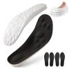 2026 New 4D Cloud Insoles Men Women, Insoles for Standing All Day, 2 Pair Memory Foam Insoles with Arch Support Shock Absorption, Foot Pain Relief and Fatigue Reduction (Black, US M 12-13|W 15-16) view 1