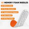 2026 New 4D Cloud Insoles Men Women, Insoles for Standing All Day, 2 Pair Memory Foam Insoles with Arch Support Shock Absorption, Foot Pain Relief and Fatigue Reduction (Black, US M 12-13|W 15-16) view 2