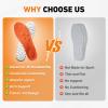 2026 New 4D Cloud Insoles Men Women, Insoles for Standing All Day, 2 Pair Memory Foam Insoles with Arch Support Shock Absorption, Foot Pain Relief and Fatigue Reduction (Black, US M 12-13|W 15-16) view 3