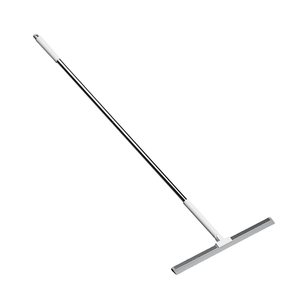 WEISUYUUS Silicone Scrubber Broom for Bathroom Floor Squeegee 36cm Width Heavy Duty Home Tool with Ergonomic Handle