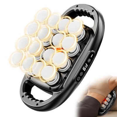 Binxalin 16 Head Deep Tissue Massage Gun, Handheld Percussion Massager for Back, Neck, Shoulders & Legs, 9 Modes, 9 Intensities, Muscle Recovery & Relaxation Gift for Men & Women