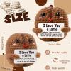 Heartfelt Gifting I Love You a Latte Gifts for Girlfriend Boyfriend, Funny Coffee Lover Presents for Her Him, Romantic Anniversary Valentines Day Keepsake, Handmade Crochet Coffee Bean Decor view 2
