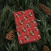 Meandering Annie Christmas Squirrel Wrapping Paper, Red Plaid Glossy Holiday Gift Wrap Roll, Xmas Squirrels Gifts Supplies 30"x180" view 3