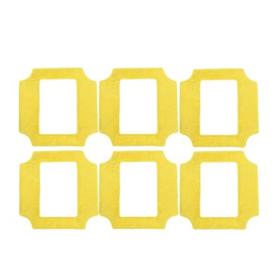 Universal Window Cleaning Robot Mop ClothCompatible For PureoboW-S3 S4 S3S S5 Mop Cloth Square Clean Wipes For Window Cleaner Part(6pcs)