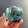 Stone Fluorite Crystal Ball Green Fluorite Crystal Crystal Transparent Fluorite raw Stone Polished Green Crystal Ball Ornament(Size:800g) view 3