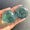 Stone Fluorite Crystal Ball Green Fluorite Crystal Crystal Transparent Fluorite raw Stone Polished Green Crystal Ball Ornament(Size:800g) view 4