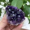 100-120g Stone deep Amethyst Quartz Crystal Cluster Ornaments view 1
