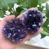 100-120g Stone deep Amethyst Quartz Crystal Cluster Ornaments view 2