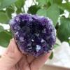 100-120g Stone deep Amethyst Quartz Crystal Cluster Ornaments view 4